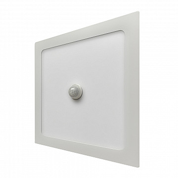 Painel LED Com Sensor Embutir Quadrado 18W 6.500K - Branco