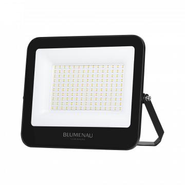 Refletor LED PRO 150W IP66 Bivolt 3.000K - Preto