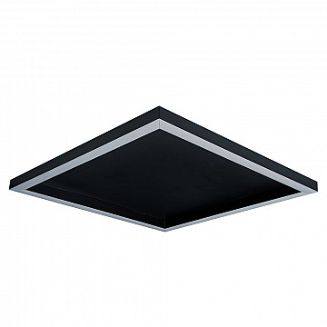 Plafon LED Friso Alumínio 430mm Bivolt 15W 2.700K - Preto Liso