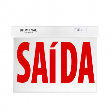 Placa de Saída LED 50x32cm 1 Face - Vermelha 2W 100-240W