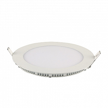 Painel LED TECH Slim Redondo Embutir 24W 6.500K - Branco