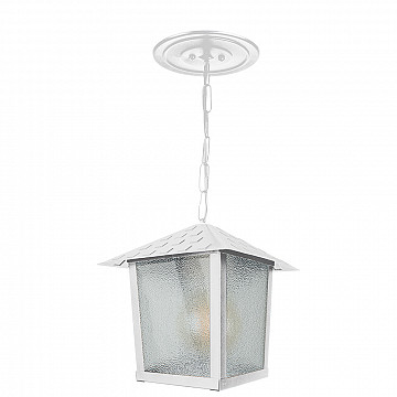 Pendente Colonial Nina Vidro Pontilhado - Branco Brilhante