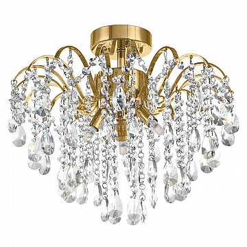 Plafon Cristal Amarílis - Dourado