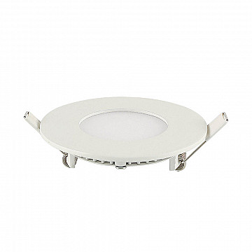 Painel LED TECH Slim Redondo Embutir 6W 6.500K - Branco