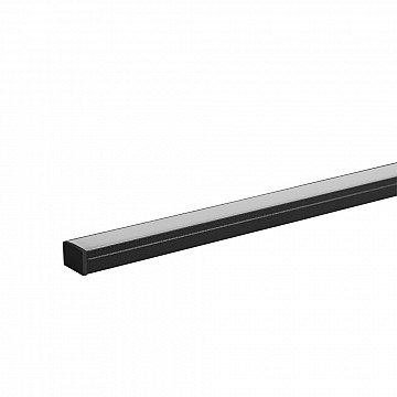 Perfil Line Easy Marcenaria Individual Alumínio 1m 17x9mm - Preto