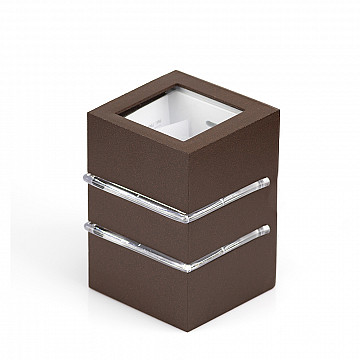 Arandela Flip 2 Aletas - Marrom Gold