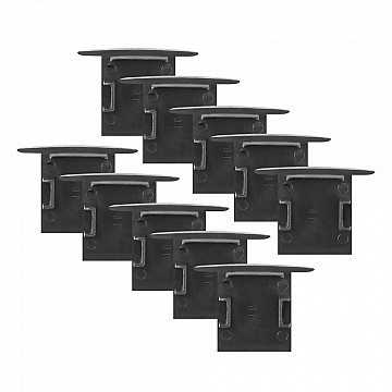 Kit Tampa | Perfil Embutir 36x27 10un - Preto