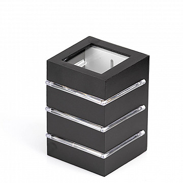 Arandela Flip 3 Aletas - Preto Fosco