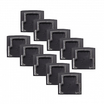 Kit Tampa | Perfil Sobrepor 17x16 10un - Preto