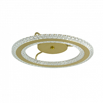 Plafon LED Ester 24W Bivolt Temperatura Ajustável - Dourado