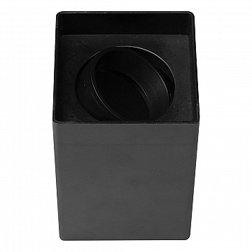 Spot Clean Sobrepor MR16 Quadrado Preto 1xGU10