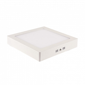 Painel LED TECH Slim Quadrado Sobrepor 18W 6.500K - Branco