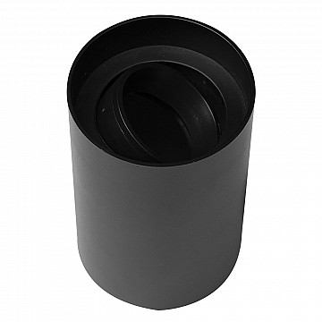 Spot Clean Sobrepor MR16 Redondo Preto 1xGU10