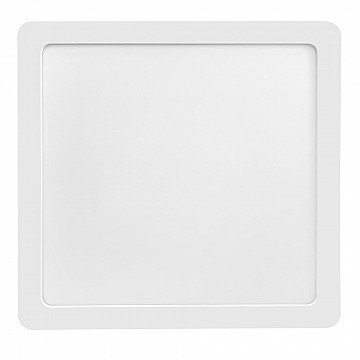 Painel LED Play ABS Sobrepor Quadrado 18W Bivolt 6.500K - Branco