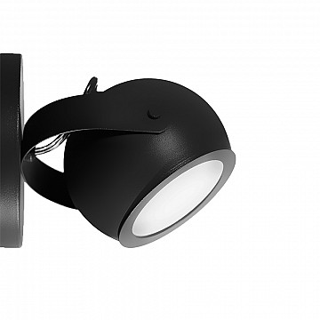 Arandela Spot Alumínio - Preto Fosco