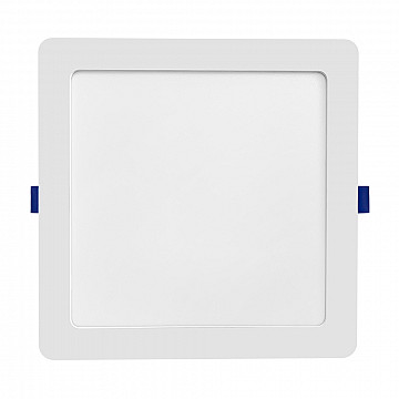 Painel LED Play ABS Embutir Quadrado 18W Bivolt 3.000K - Branco