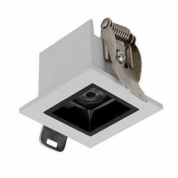 Spot Íris LED Embutir Bivolt 2W 3.000K - Branco com Interior Preto