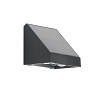 Arandela LED Solar Ecoluz 2 Fachos 2W IP65 ABS 3.000K - Preto