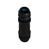 Conector Impermeável Reto IP68 Bivolt - Preto