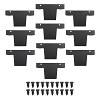 Kit Tampa | Perfil Decor Sobrepor Duplo 65x36 10un - Preto