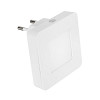Luz Noturna LED Lisa Quadrada 0,5W 3.000K - Branco