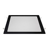 Painel LED Embutir Quadrado Alumínio 24W 3.000K - Preto
