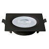 Spot Emb. Quad. ABS+PC 6W Bi-Volt LED 6.500K - Preto