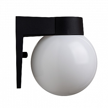 Arandela Esfera IP54 1xE27 - Preto