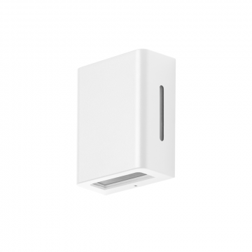 Arandela Fussen 2 Aletas Laterais 10x13cm - Branco Fosco