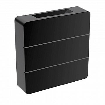 Arandela LED Clean Aletada 6W 3.000K - Preto