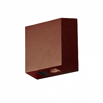 Arandela Slim 2 Fachos - Marrom Gold