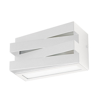 Arandela Trama Retangular 1xE27 Bivolt - Branco Fosco