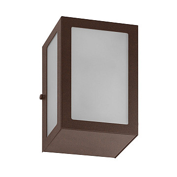 Arandela Verti Retangular 40W IP54 - Marrom Gold