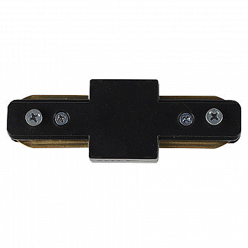 Conector Reto p/ Trilhos Sobrepor - Preto