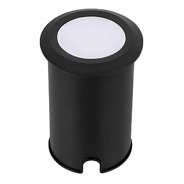 Embutido de Solo LED Dot 1W IP66 Bivolt 3.000K - Preto