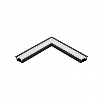 Emenda Perfil Embutir 24x7mm Teto-Teto - Preto