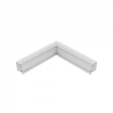 Emenda Perfil Embutir 25x14mm Teto-Parede - Branco Fosco