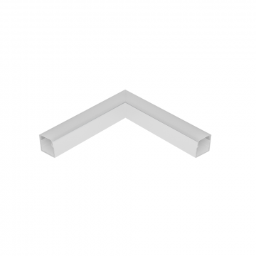 Emenda Perfil Sobrepor 17x16mm Teto-Teto - Branco Fosco