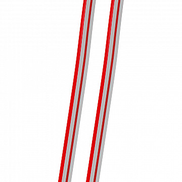 Fita LED Neon Slim 8W/m 12V Luz Vermelha - 20m