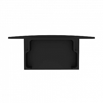 Kit 10 Tampas para Perfil 36x18mm - Preto