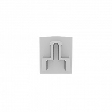 Kit 10 Tampas para Perfil 8x9mm - Branco Fosco