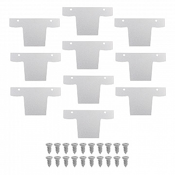 Kit Tampa | Perfil Decor Sobrepor Duplo 65x36 10un - Branco Fosco