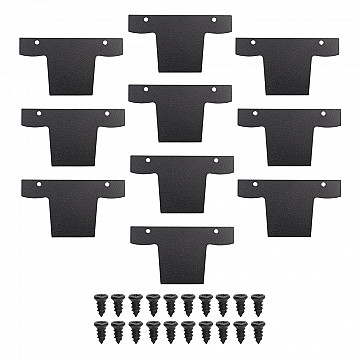 Kit Tampa | Perfil Decor Sobrepor Duplo 65x36 10un - Preto