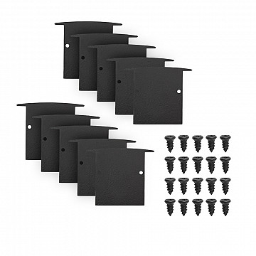 Kit Tampa | Perfil Recuado Emb 48x40 10un - Preto