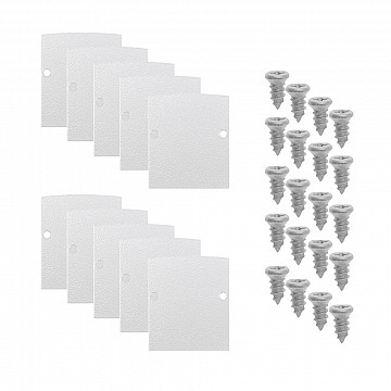 Kit Tampa | Perfil Sobrepor 35x40 10un - Branco Fosco