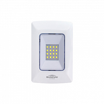 Luminária de Emergência 4x2 LED Bivolt 1W 6.500K Branco