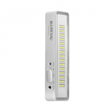 Luminária de Emergência 60 LEDs Bivolt 4W 6.500K Branco