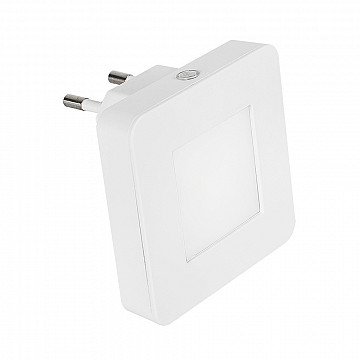 Luz Noturna LED Lisa Quadrada 0,5W 3.000K - Branco