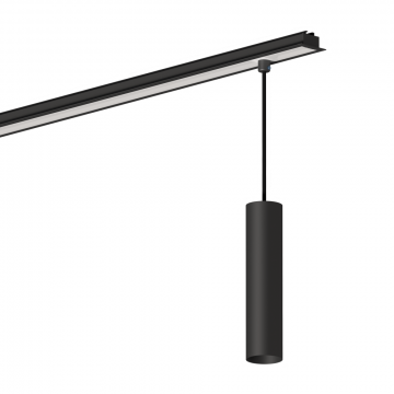 Módulo Pendente Tubo para Perfil - Preto