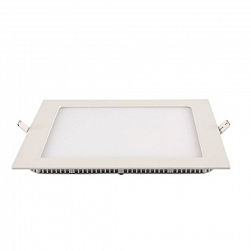 Painel LED TECH Slim Quadrado Embutir 12W 3.000K - Branco